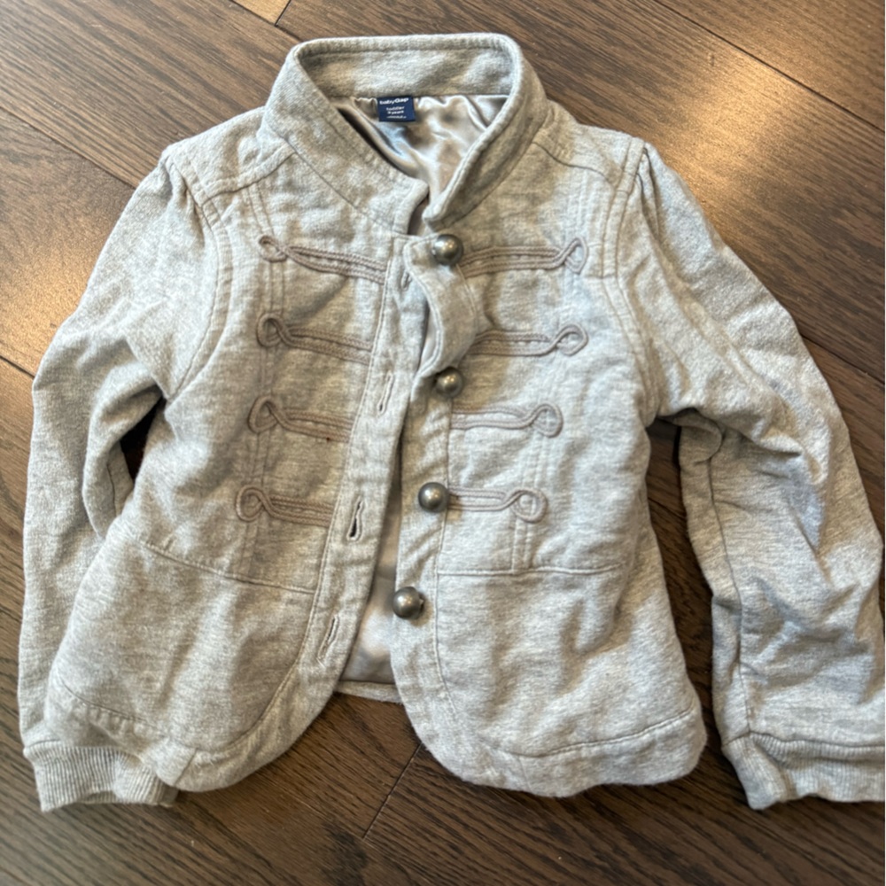 Gray Military Style Jacket for Toddler (size 3T)
